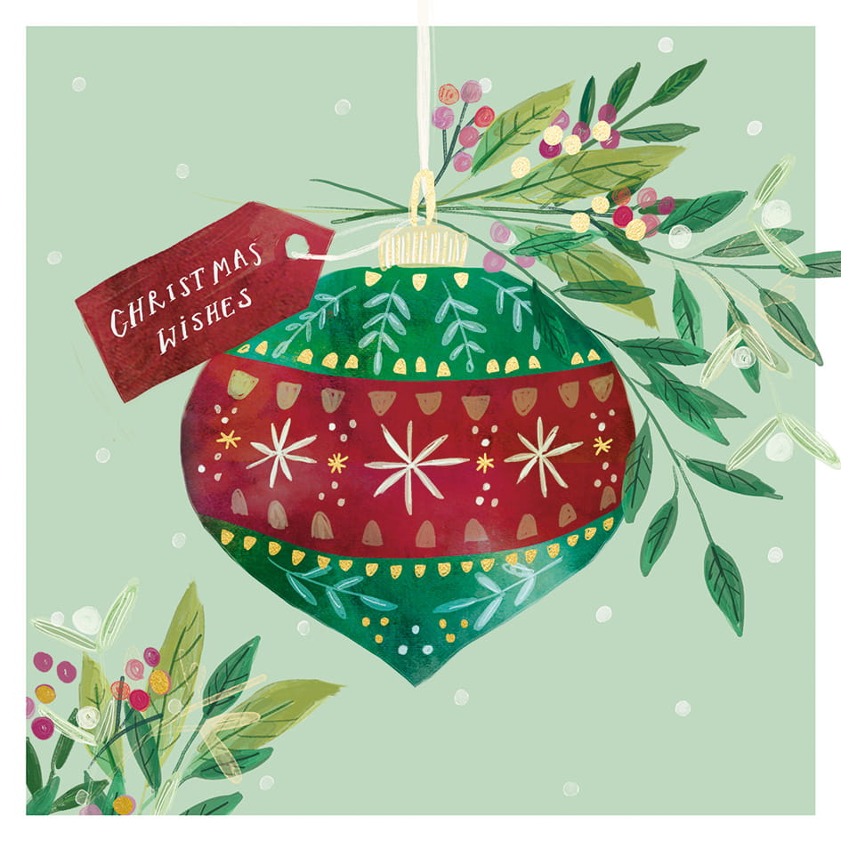 Bauble Christmas Cards