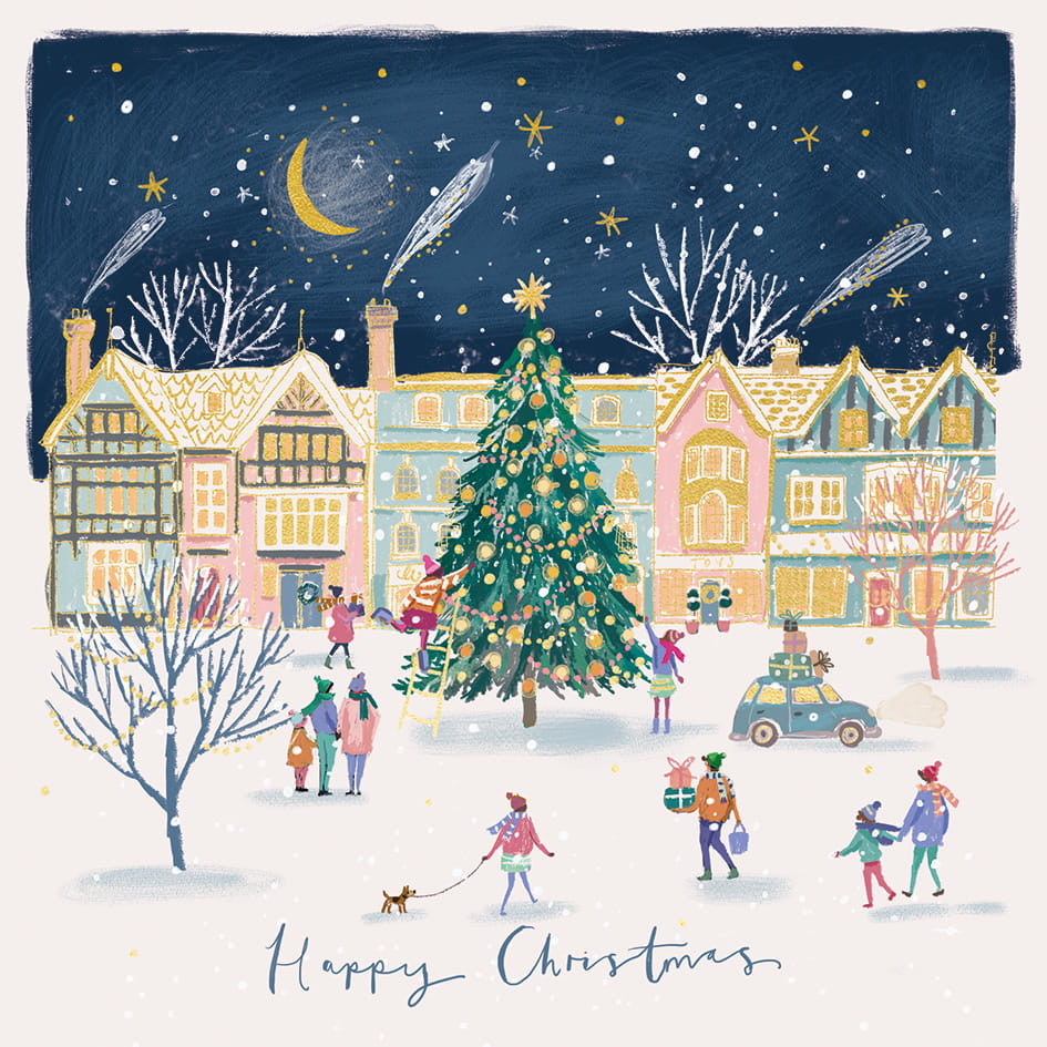 Christmas Village Christmas Cards