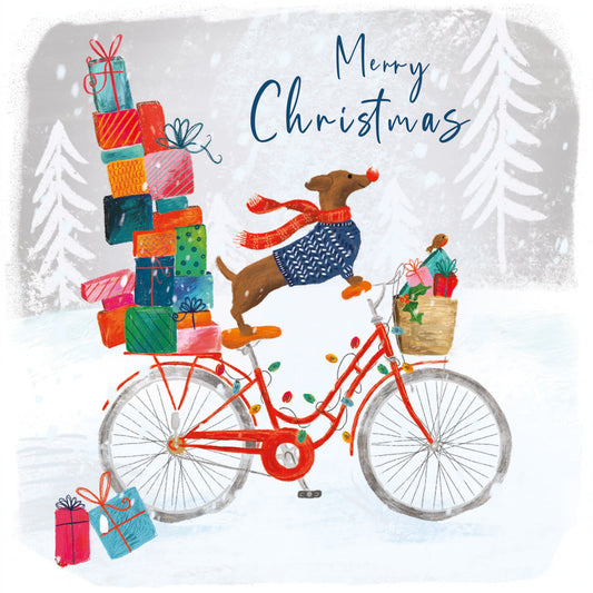 Cycle Sausage Christmas Cards